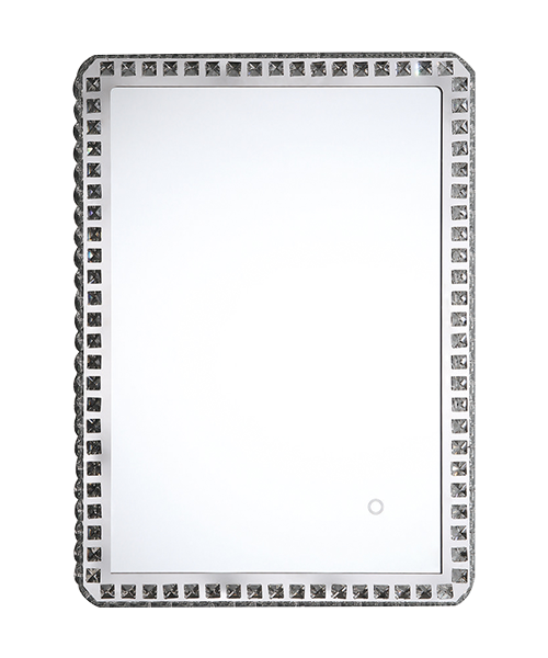 Miroir de salle de bain intelligent JH-D1377 avec capteur tactile intelligent de haute qualité étanche à changement de couleur, avec arrêt automatique, minuterie de 30 minutes, réglable