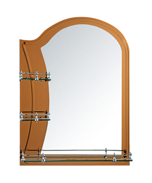 Miroir de séparation, 4 MM, 5 MM, Vente chaude Salle de bains de style moderne Salle de douche de luxe Miroir simple Miroir traditionnel avec étagère JH-1091, salles d'exposition, salles de bains, toilettes, bureaux, commodes, tous disponibles dans les hôtels