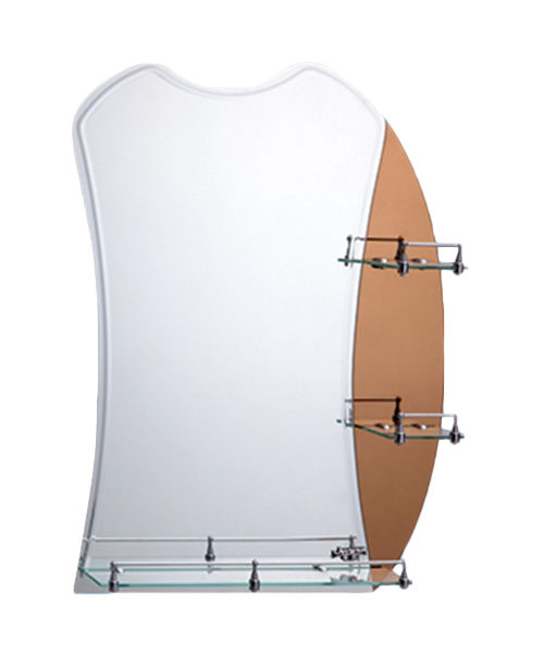 Miroir de forme spéciale, 4 MM, 5 MM, offre spéciale salle de bain de style moderne salle de douche de luxe miroir simple miroir traditionnel avec étagère JH-2015-25