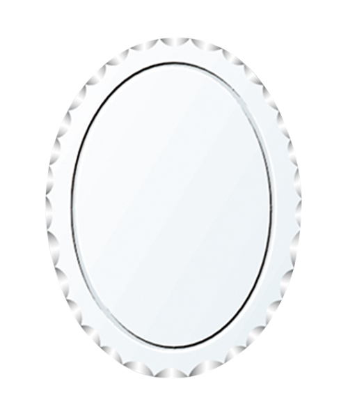 Miroir simple face, des supports en plastique sont disponibles à l'arrière, 4MM, 5MM, Offre Spéciale Style Moderne Bon Prix Rectangle Rond Ovale Forme Simple Miroir Miroir Traditionnel JH-059