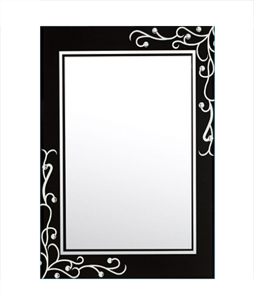 Miroir sablé, miroir décalque, 4MM, 5MM, Vente chaude Style moderne Bon prix Rectangle Rond Ovale Forme Simple Miroir Miroir Traditionnel JH-5916