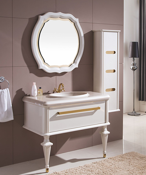 Armoire de salle de bain, armoire de salle de douche de luxe de salle de bain de style moderne de vente chaude avec armoire miroir JH-P01515