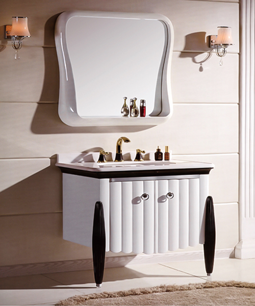 Armoire de salle de bain, non endommagée, armoire de salle de douche de luxe de salle de bain de Style moderne de vente chaude avec armoire à miroir JH-P01549