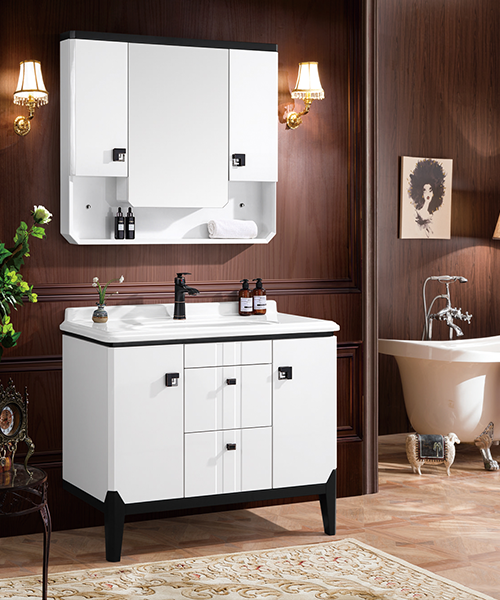 Professionnel 20 ans, produits de bouche à oreille, Vente chaude Salle de bain de style moderne Salle de douche de luxe Cabinet avec miroir Cabinet JH-P1902