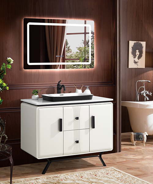 Professionnel 20 ans, produits de bouche à oreille, Vente chaude Salle de bains de style moderne Salle de douche de luxe Cabinet avec miroir Cabinet JH-P1909