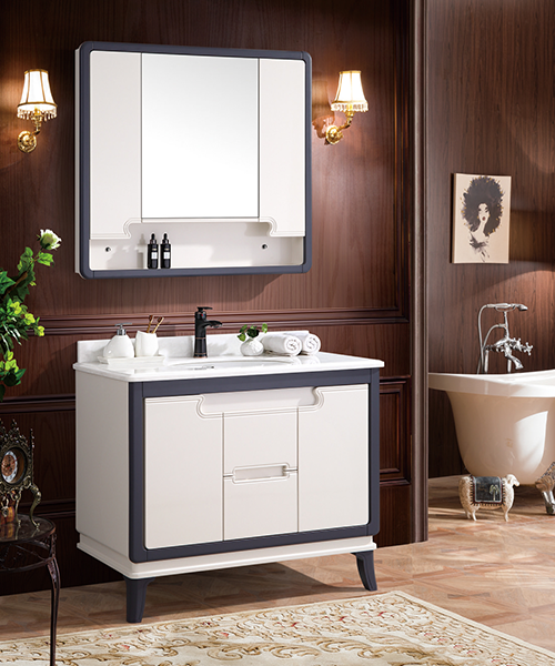 Armoire de salle de bain, chaude, offre spéciale salle de bain de style moderne armoire de salle de douche de luxe avec armoire miroir JH-P1917