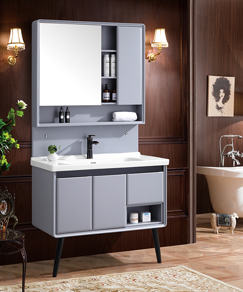 Facile à installer, anti-pourriture et anti-corrosion, performance à coût élevé, produits de bouche à oreille, Hot Sale Modern Style Bathroom Luxury Shower Room Cabinet With Mirror Cabinet JH-P1919