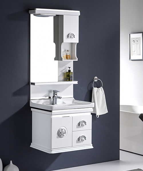 Anti-pourriture et anti-corrosion, non endommagé, vente chaude Style moderne salle de bain luxe salle de douche armoire avec miroir armoire JH-P370