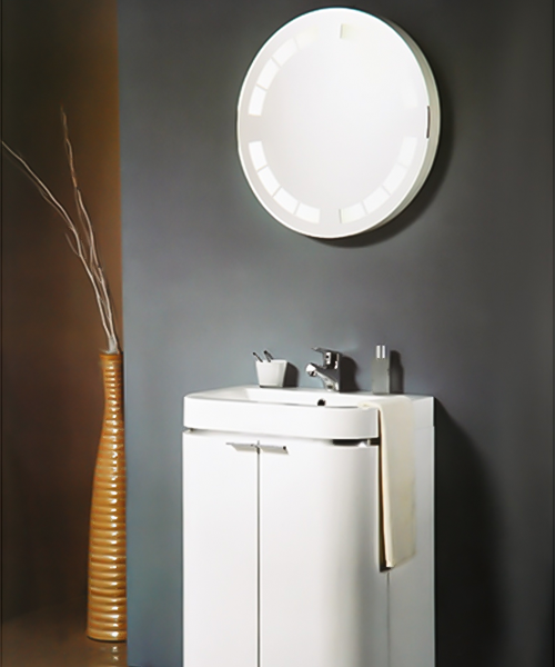 Anti-pourriture et anti-corrosion, non endommagé, armoire de salle de douche de luxe de salle de bains de style moderne de vente chaude avec le cabinet de miroir JH-P6080